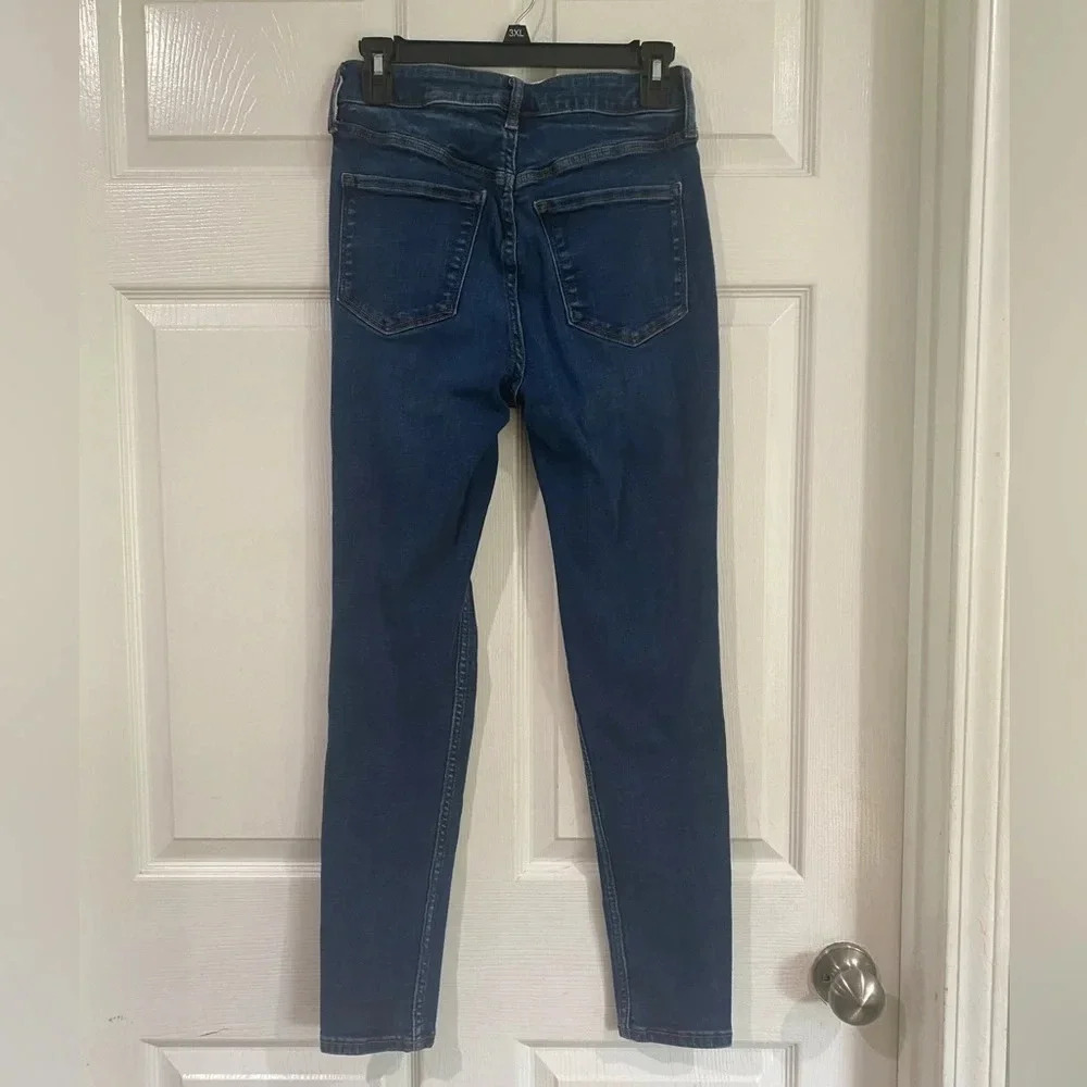 Old Navy rockstar extra high rise rockstar super skinny jeans sz 6 Distressed - Picture 8 of 12